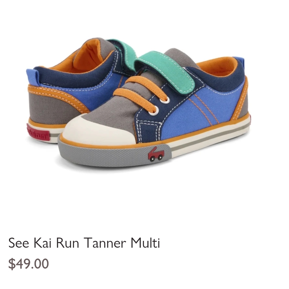 See Kai Run Blue and Green Sneakers for Everyday Comfort
